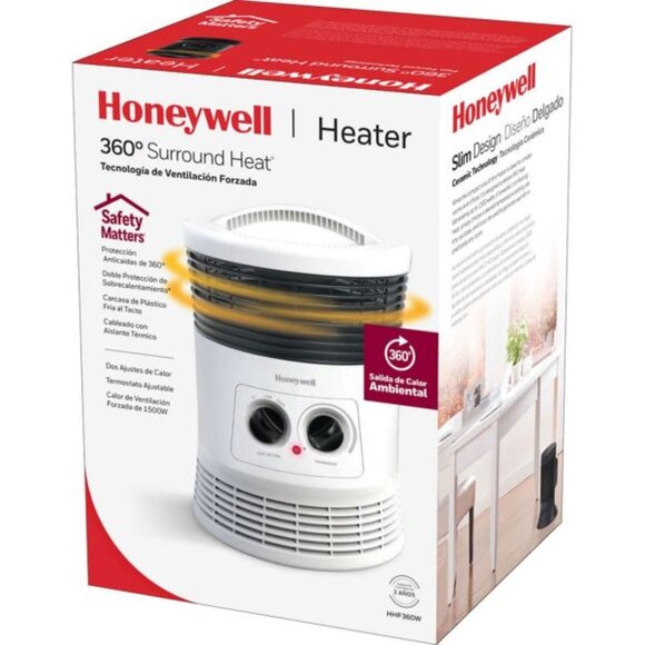 Honeywell 360 Surround Fan Forced Heater, New, White, HHF360W - Picture 1 of 3